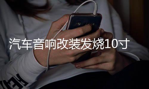 汽车音响改装发烧10寸12寸双音圈重低音纯低音车载无源低音炮喇叭